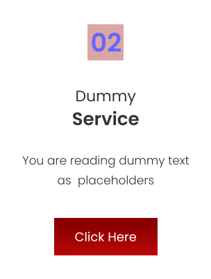 Dummy Service You are reading dummy text as  placeholders 02 Click Here